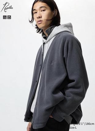 Флісовий кардиган uniqlo fleece oversized cardigan