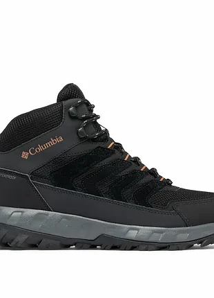 Ботинки мужские columbia strata trailTM mid wp черные 2076861-010