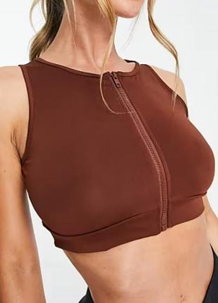 Жіночий спортивний топ на блискавці від threadbare fitness