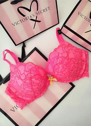 Яркий комплект белья victoria's secret original 36c m 80c 34d 75d