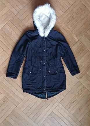 Куртка парка dorothy perkins демісезон чорна