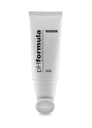 Энзимный очищающий гель без мыла e.x.f.o. cleanse с силиконовй щеточкой phformula 100 мл