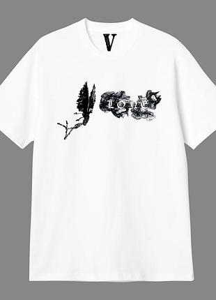 Футболка білого кольору vlone