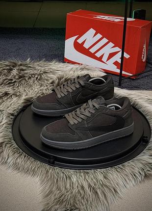 Кроссовки nike air jordan low найк эир джордан лоу шоколадные для мужчин весна лето повседневные