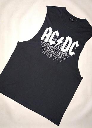 Серая майка мерч ac dc