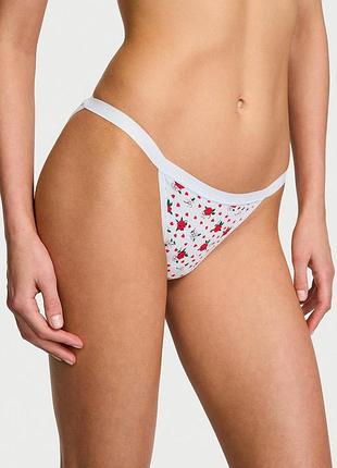 Женские трусики victoria’s secret (7391839127034) stretch cotton string bikini xl голубые