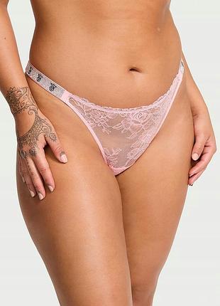 Трусики женские victoria's secret (2126439778256) shine strap rose xl розовые