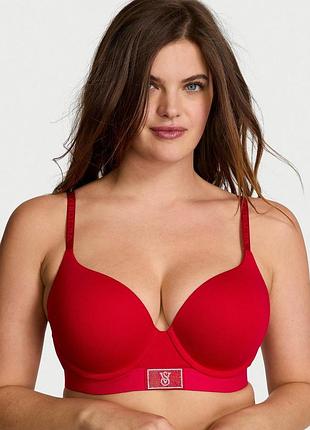 Бюстгальтер victoria's secret (322567289152) push-up perfect 70c красный