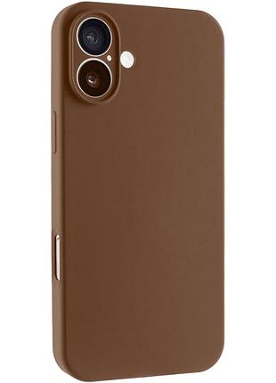 Чохол silk full camera protective (aa) no logo для apple iphone 17 (6.3") коричневий / brown