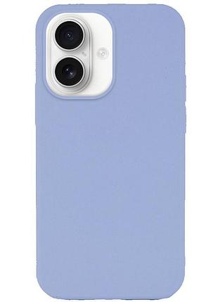 Чехол silk full protective (aa) no logo для apple iphone 16 plus (6.7") голубой / lilac blue