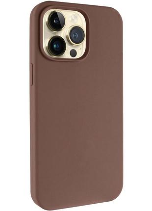 Чехол silk full protective (aa) no logo для apple iphone 15 pro (6.1") коричневый / brown