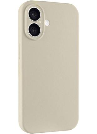 Чехол silk full camera protective (aa) no logo для apple iphone 17 (6.3") бежевый / antique white