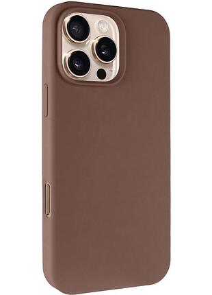 Чехол silk full protective (aa) no logo для apple iphone 16 pro (6.3") коричневый / brown