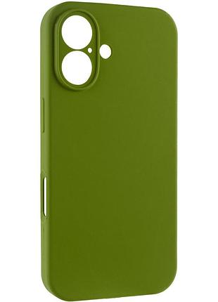 Чехол silk full camera protective (aa) no logo для apple iphone 17 (6.3") зеленый / dark olive