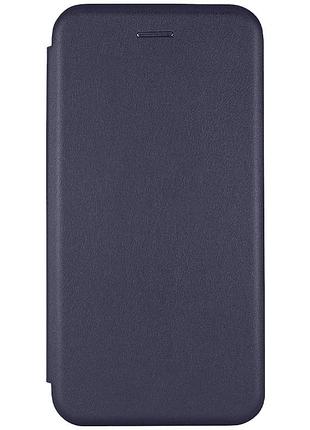 Шкіряний чохол-книжка classy для samsung galaxy a27 темно-синій