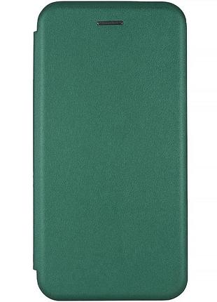 Кожаный чехол-книжка classy для samsung galaxy a27 зеленый