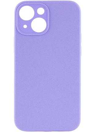 Чохол silk full camera protective (aa) no logo для apple iphone 14 plus (6.7") бузковий / dasheen