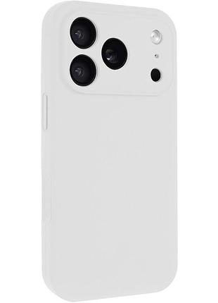 Чехол silk full camera protective (aa) no logo для apple iphone 17 pro (6.3") белый / white