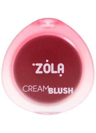 Zola кремовые румяна cream blush soft berry