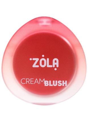 Zola кремовые румяна cream blush coral pop