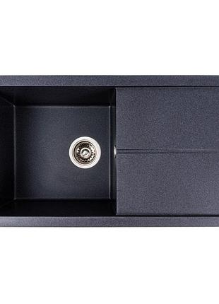Гранитная мойка для кухни valeso solid 7843 матовая карбон