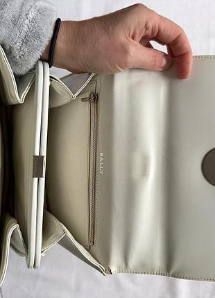 Вінтаж сумка bally bally vintage leather top handle bag 6