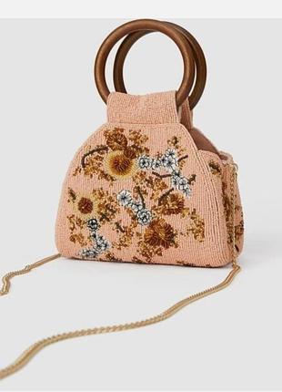 Сумка zara из бисера