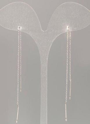 Серьги пусеты кульчики xuping l- 10см+- новинка
