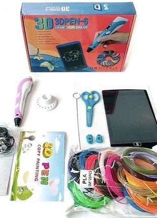 3d-ручка з планшетом 3d pen-6 з lcd дисплеєм conhos (30) топ продажів!