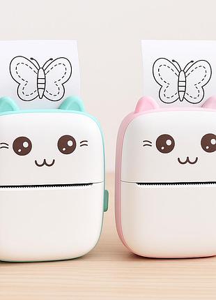 Портативний дитячий принтер termo mini printer з термодруком