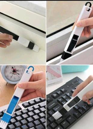 Багатоцільова щітка пензлик для очищення 3 в 1 grooved brush (1000) топ продажів!