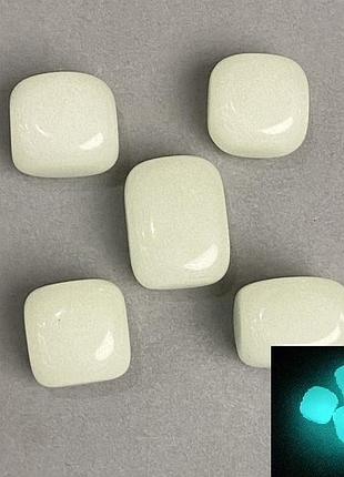 Натуральный камень оникс светящийся в темноте галтование 25х17 мм (+-), фасовка 100 грамм бирюзовое свечение новинка