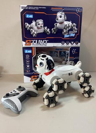 Робот собака восьмиколесная трюковая stunt robot dog mini{н}(36)¶ топ продаж!