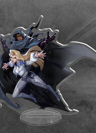 Акриловая коллекционная фигурка marvel rivals - cloak and dagger 15 см
