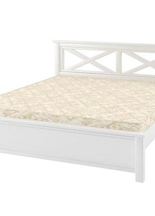 Двуспальная кровать mebigrand прованс н белый (ral9003) 140х200 см (dmbg-1570)