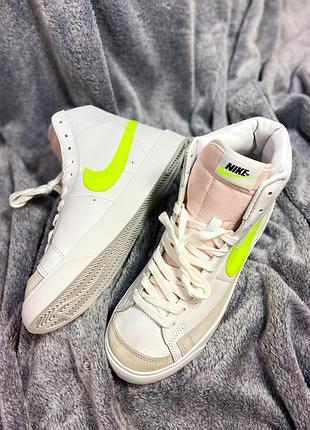 Кроссовки женские nike blazer high green logo (36-38, 40-41 размер)