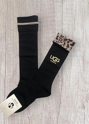 Жіночі високі шкарпетки ugg із закотом