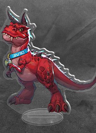 Акриловая коллекционная фигурка marvel rivals - devil dinosaur 15 см