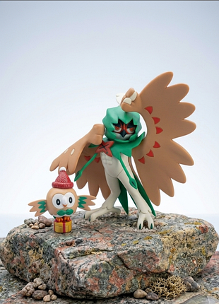 Фигурка decidueye из игры pokemon battle 2018