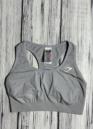 Gymshark топ оригинал женский серый m