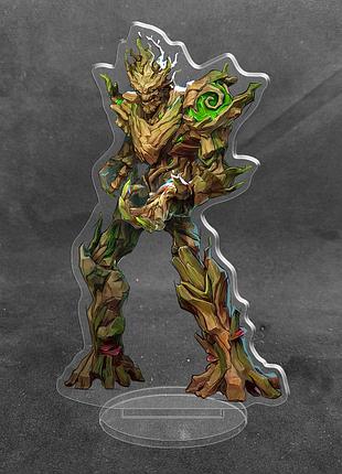 Акриловая коллекционная фигурка marvel rivals - groot 15 см