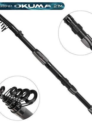 Спиннинг телескопический 2.1м okuma sf24333 тм stenson