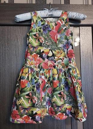 🌿 платье платье h&amp;m на девочку 4-6 лет