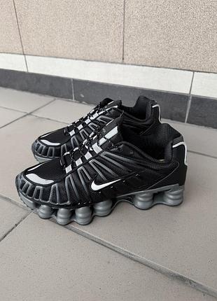 Кроссовки nike shox tl комбинированные черные