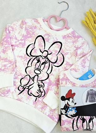 Свитшот двунитка без утепления lupilu 122-128 см disney minnie mouse