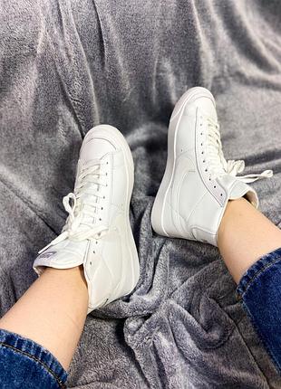 Кроссовки женские nike blazer high full white (36-37 размер)