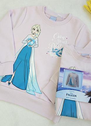 Свитшот двунитка без утепления lupilu 122-128 см disney frozen
