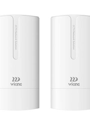 Комплект бездротового моста wifi wiking wk-wb08-kit 2.4ghz, 300mbps, 800m, 2x100mbps, cloud (73-00281)