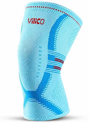 Эластичный наколенник компрессионный vilico m 40–44 см 1шт ортопедический бандаж для поддержки колена, спорта и восстановления