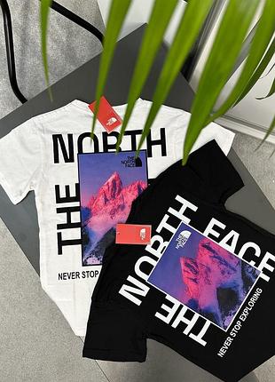 Футболка the north face purple mountains